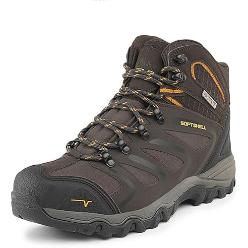 NORTIV 8 Men's Ankle High Waterproof Hiking Boots Outdoor Lightweight Shoes Trekking Trails