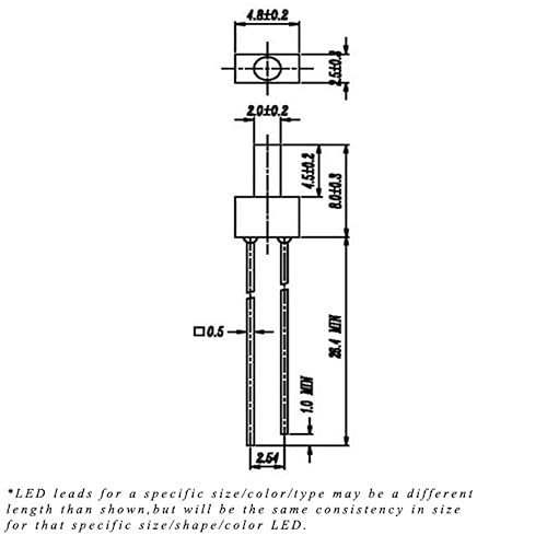 Miniatura 3 de LED blanco claro frío difuso torre de 0.079 in, ultra brillante (paquete de 50)