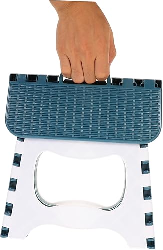 Miniatura 8 de Homoyoyo Taburete plegable de 1 pieza, silla plegable pequeña, taburete plegable para jardín, taburete de plástico, taburete pequeño plegable para