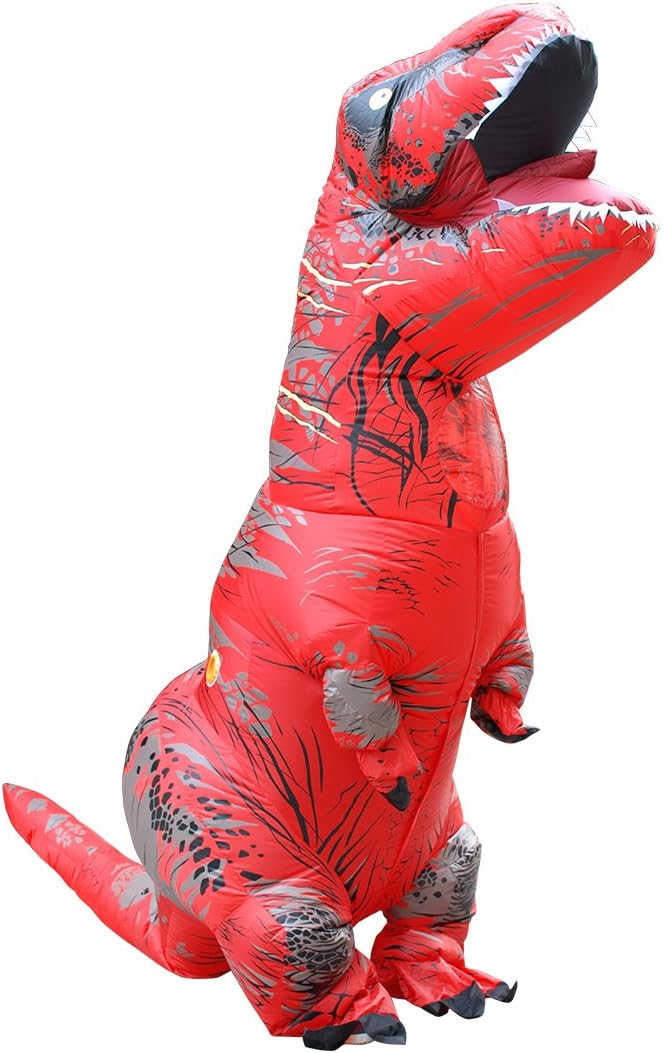 8 Colour Halloween Inflatable Dinosaur Costume Adult Fancy Dinosaur Suit Blow up Trex Costume image 4