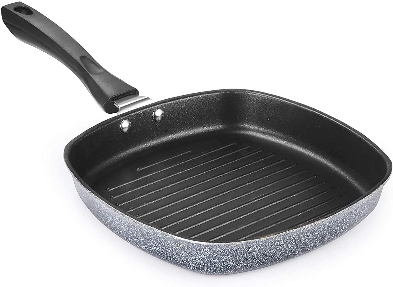 Aluminium & PTFE Grill Pan Without Lid 24 Cm Diameter: Home & Kitchen