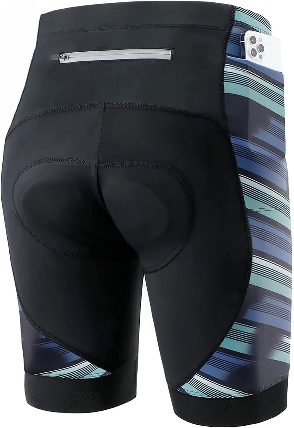Sportneer Padded Bike Shorts for Men - Mens Bicycle Cycling Padding Shorts with Pockets for Mountain Road Biking