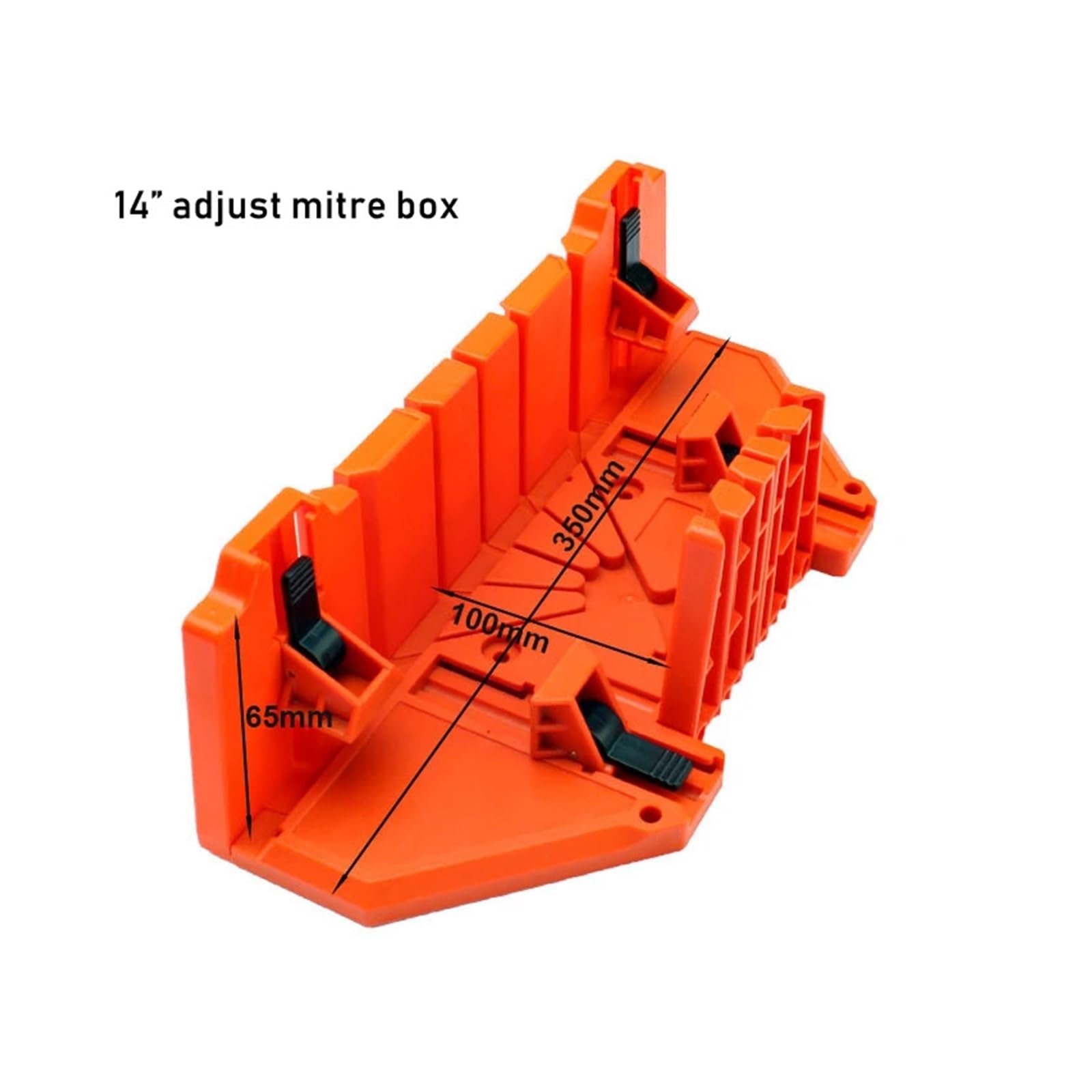 Caja de Inglete Sierra ingletadora de lomo Pequeña Caja ingletes pequeña for sierra manual alta resistencia Corta ángulos Corte precisión para Corte de Madera, Plástico y Proyectos de Carp