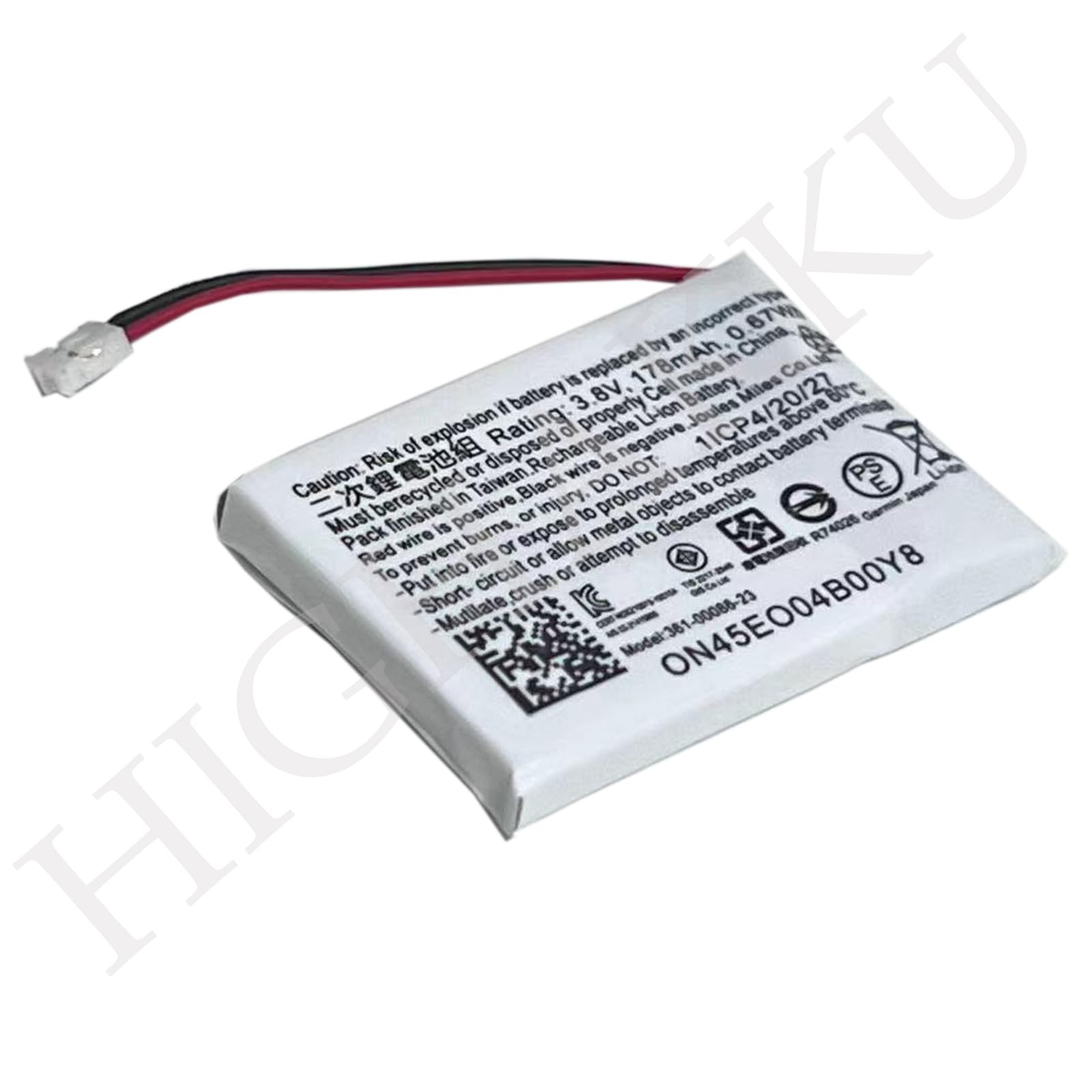 Batteria di ricambio 361-00086-23 361-00086-00 compatibile con Gar-min 010-01959-00, Approach G10, Approach S20, Fenix Chronos, Forerunner 220, 225, 235, 630, 645, 735XT, 745XT, 745 Orologio