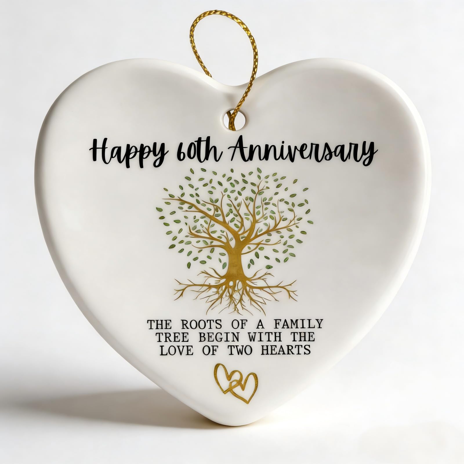 60th, Diamond Gifts, 60th Wedding Gift, Heart Plaque