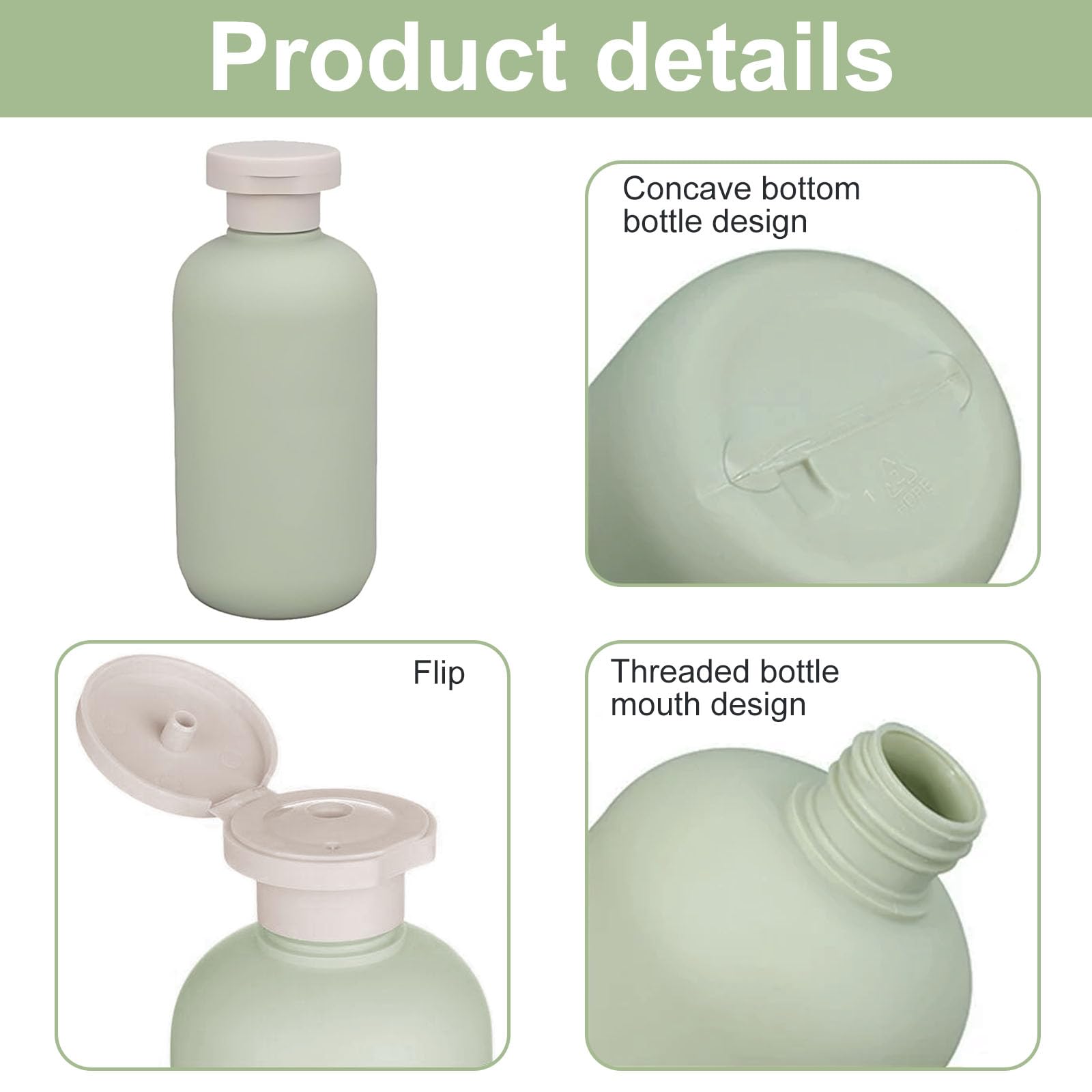 lbxtswpl Travel Bottles for Toiletries 200ml, 3 PCS Sub Package Squeeze Bottles - Image 3