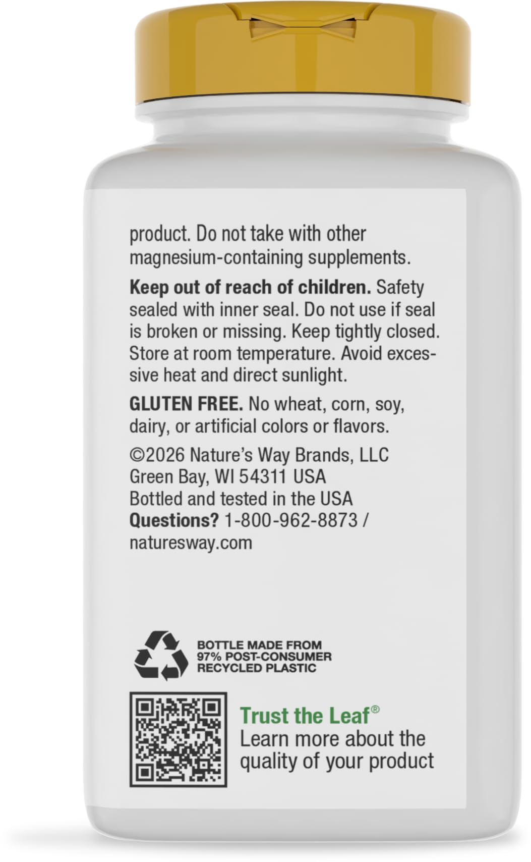 Nature's Way Calcium & Magnesium Mineral Complex, Daily Supplement, 250 ct — Amazon image 12