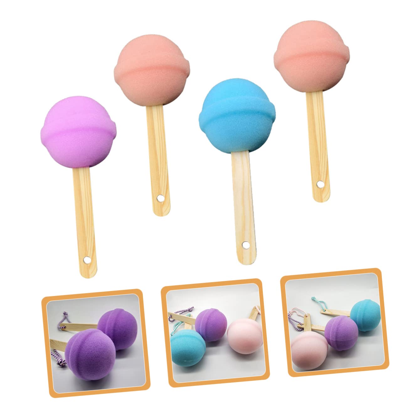 Healeved 12piezas Esponjas De Baño De Alta Densidad De Suaves y Exfoliantes Para Ducha y Cuidado Corporal Para Adultos Aleatorios