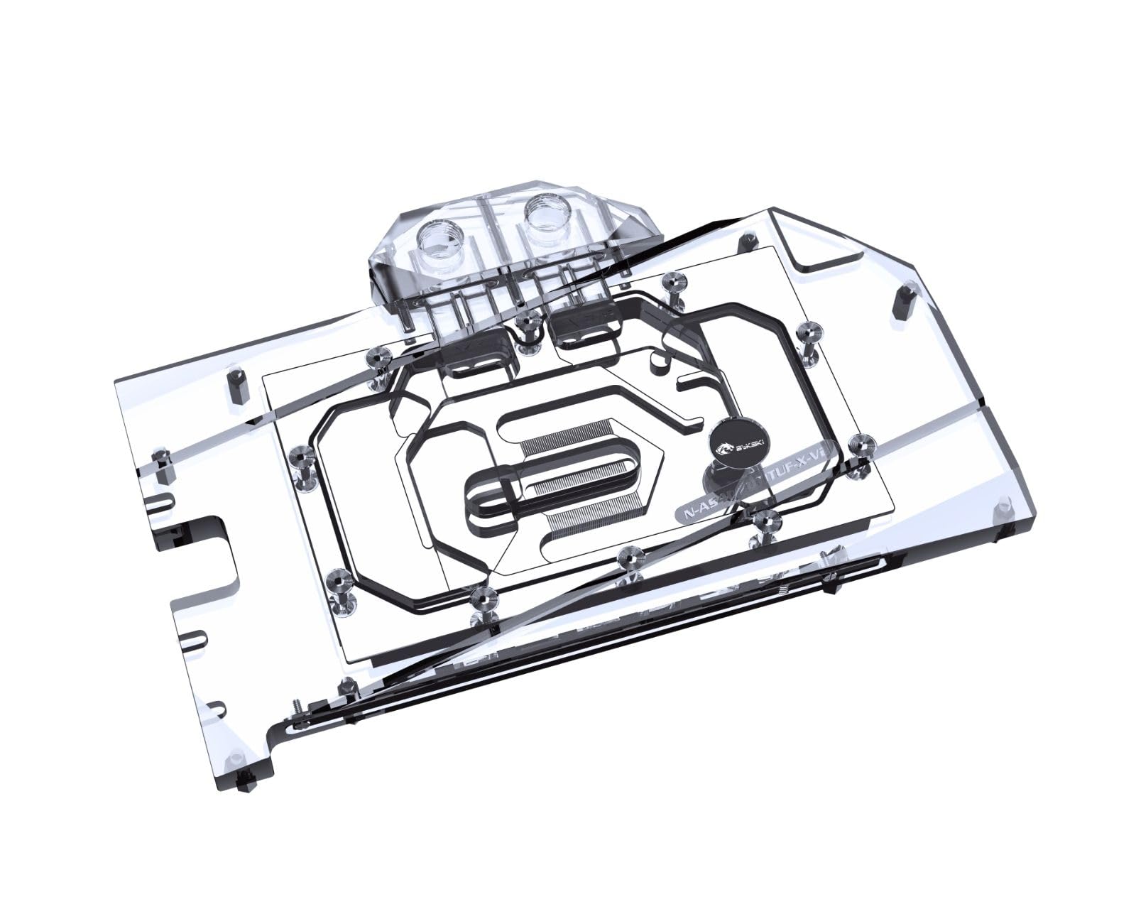 Bykski Full Coverage GPU Water Block and Backplate for ASUS TUF GeForce RTX 4070/4070Ti (Select Models ONLY) (N-AS4070TITUF-X-V2)