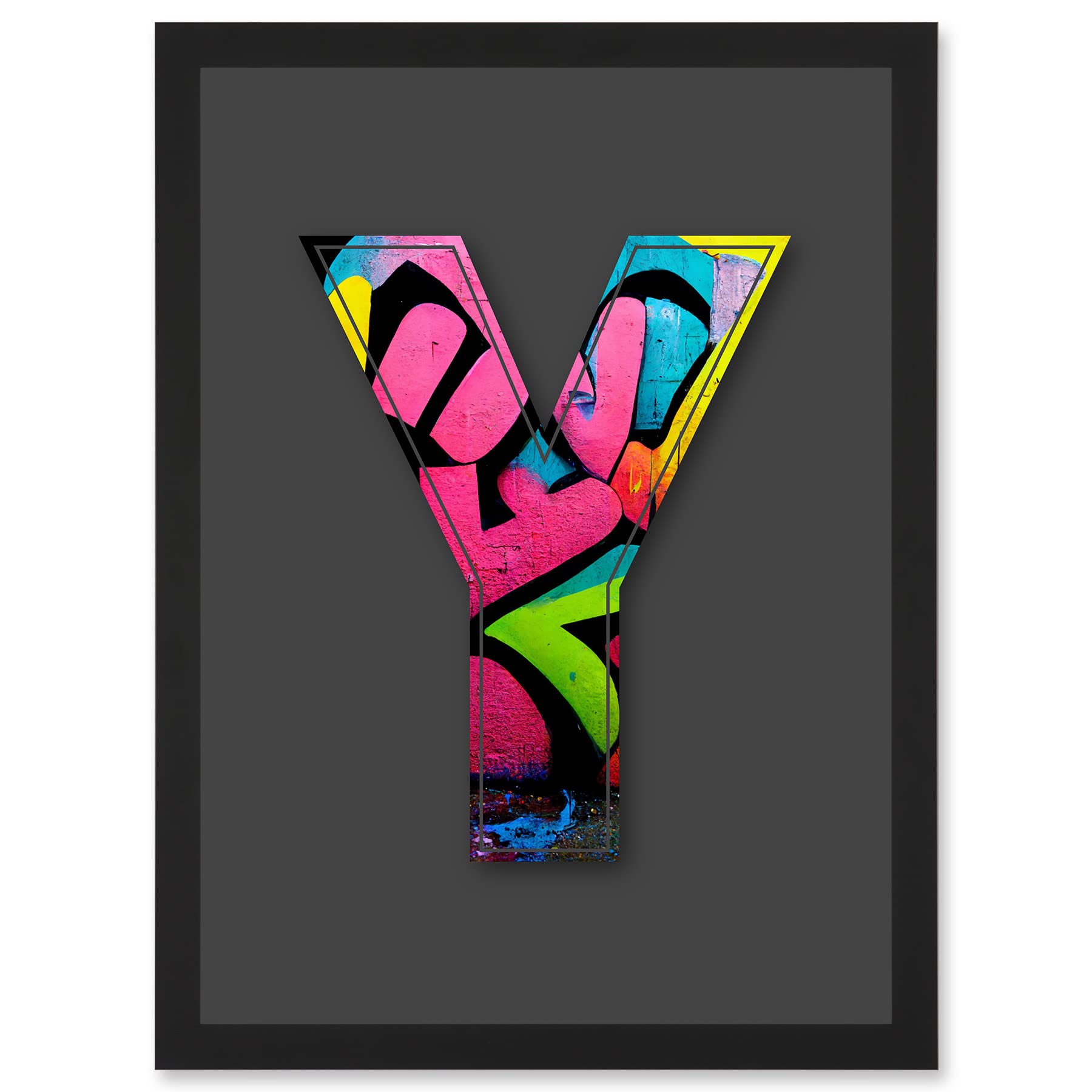 amazon-com-wee-blue-coo-letter-y-colourful-brick-decorative-graffiti-mural-alphabet-initial-stencil-artwork-framed-a3-wall-art-print-posters-prints