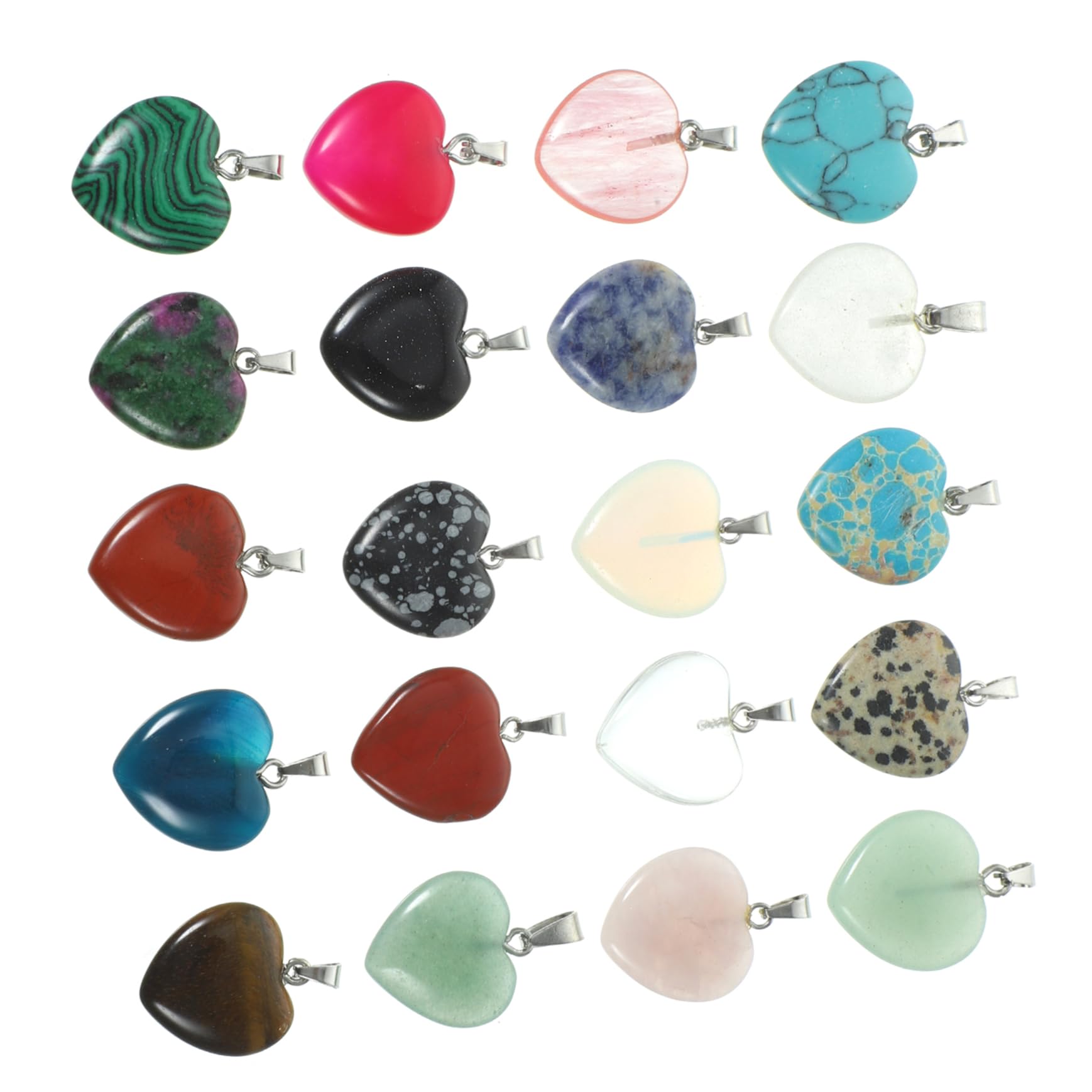 TEHAUX 40piezas Colgante De Natural Para Accesorios De Collar y Pulsera Decoración Adorable De Joyería Artesanal