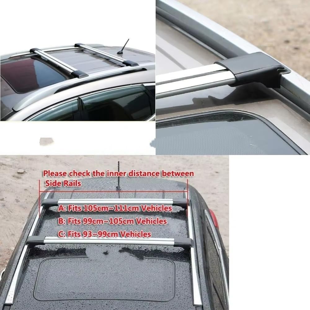 Barre Trasversali Portapacchi 99-105 Cm E 93-99 Coppia Auto 4x4 Per Accessori Fuoristrada Per Hyundai Per Santa Fe Portapacchi tetto auto