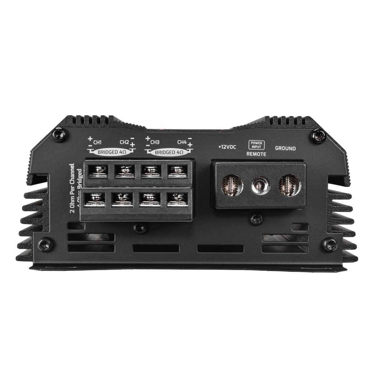 PRV Audio MDX2000.4 - Mini amplificatore audio per auto, 2 Ohm, 4 canali, 4 x 500 Watt RMS a 2 Ohm, 2000 Watt, 12 Volt, amplificatore, ponte per powersport, moto, ATV, per sistemi di altoparlanti