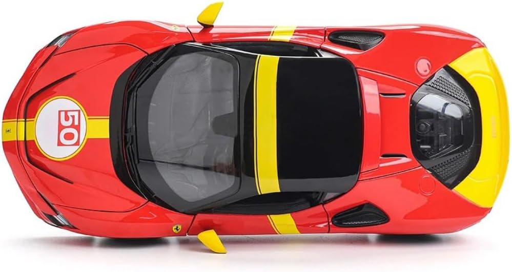 HTLNUZD New 1/18 SF90 Stradale Assetto Fiorano Alloy Racing Car Miniature Diecast Model Vehicle Collection Model Gift