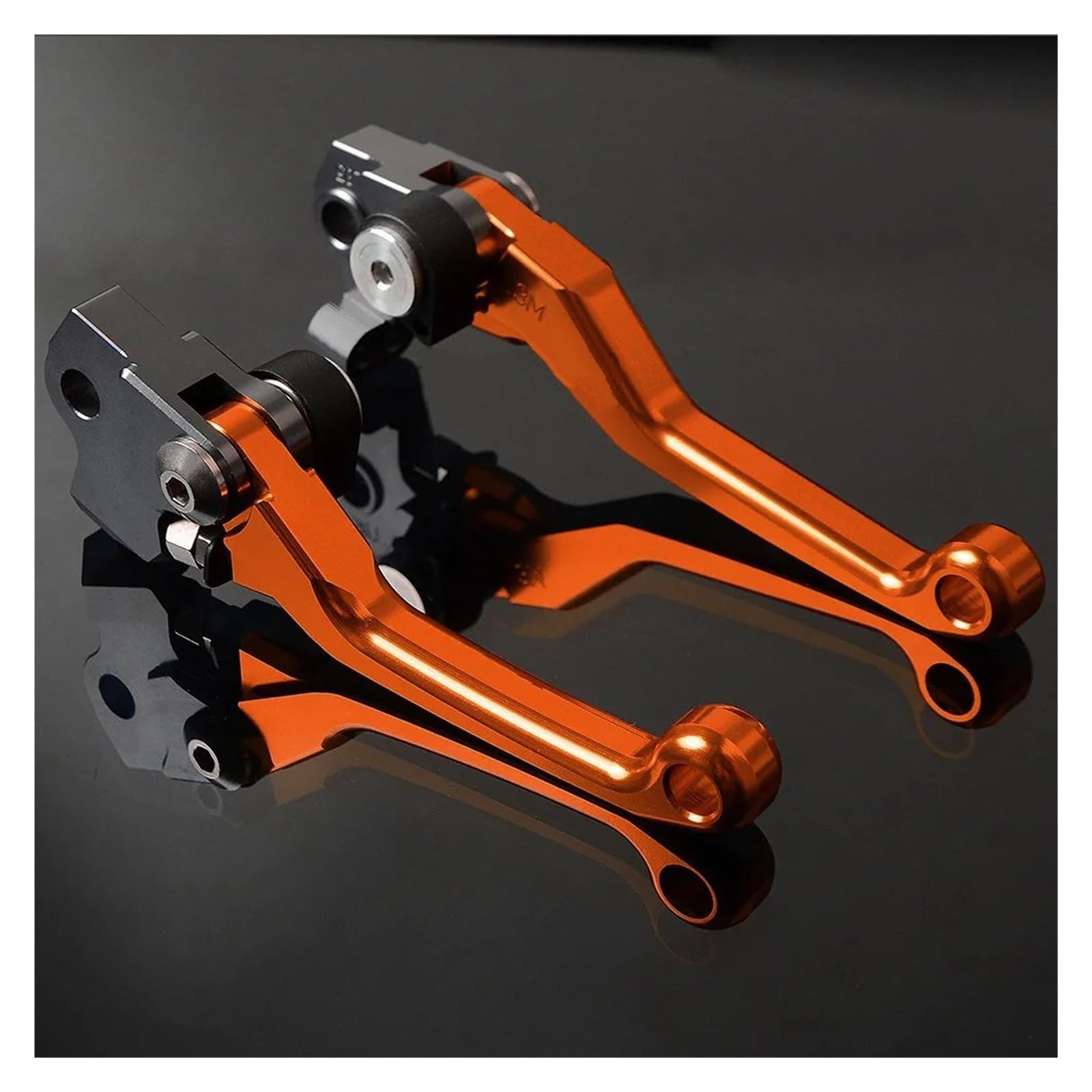 Hguvsjd for TTR125 for TTR125L for TTR250 for TTR600 1993-2017 CNC Motorcycle Dirt Pit Bike Motocross Pivot Brake Clutch Levers Motorcycle Brake Lever(Orange)