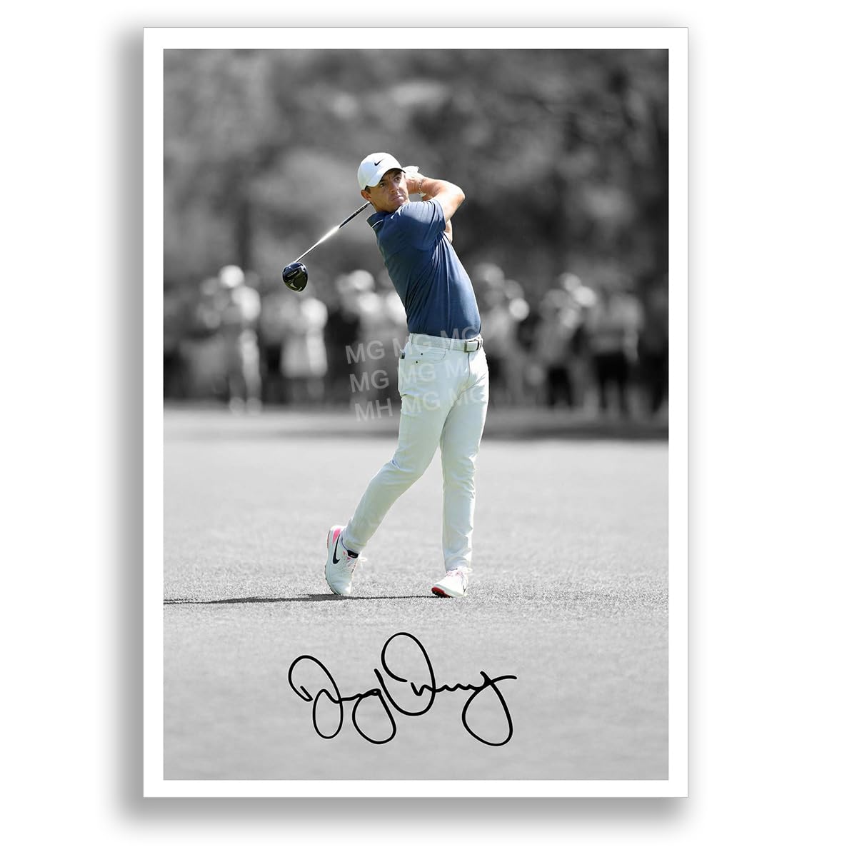 Rory McIlroy Signed Photo Poster A4/A3 Print Framed Autograph Gift Golf Memorabilia Northern Ireland (A4 Unframed)