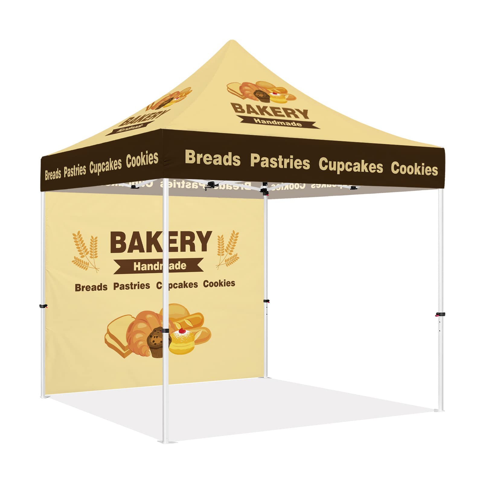 baking tent ABLEM8CANOPY Bakery Canopy 10x10 Custom Canopy with Logo Print, Waterproof Polyester & Aluminum Frame, Vendor Canopy Tent for Markets, Coffee & Bakery Booths : Tools & Home Improvement Color:Yellow Copper-White (202) Line 6 DL4 MkII TREKFEST Buy 10x10 Food Vendor