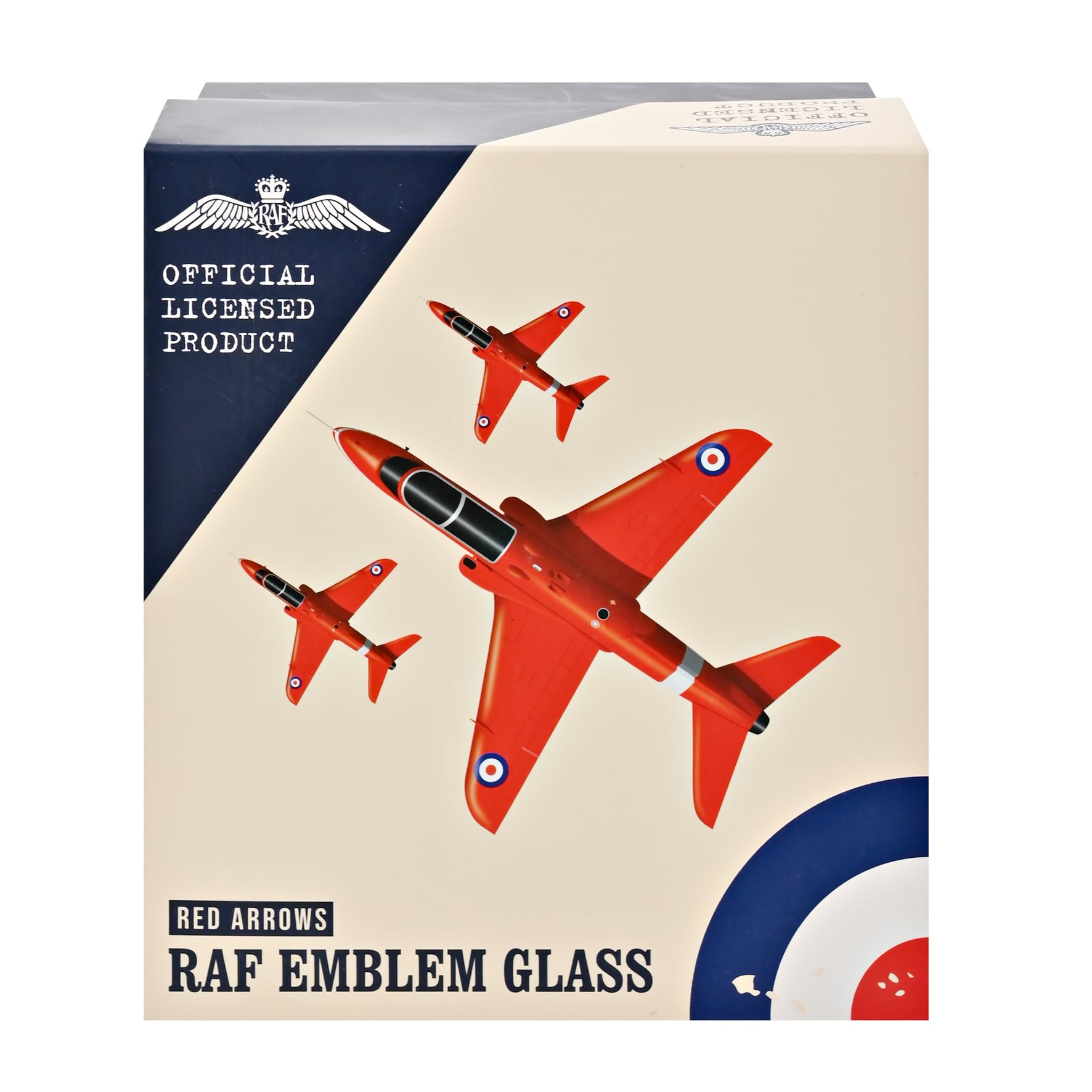 Officially Licensed Royal Air Force RAF Metal Whiskey Tumbler Glass, Red Arrows, Engraved Base With Badge Drinking Glass - Image 2