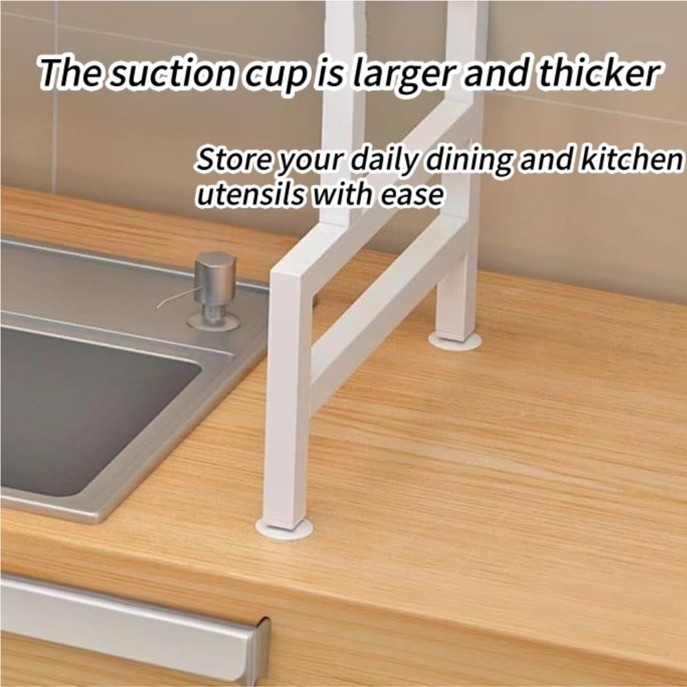 Escurridor de Platos para Colocar sobre el Fregadero, escurridor de Cocina Que Ahorra Espacio con Tapa, Organizador de escurridor para Fregadero para cocinas pequeñas, autocaravanas (Negro,