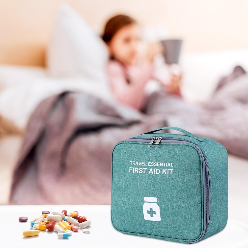 Borsa Pronto Soccorso Vuota First Aid Kit Pouch Kit di Pronto Soccorso da Viaggio Borsa per Medicinali da Viaggio per Casa, Esterno, Ufficio, Alpinismo, Campeggio