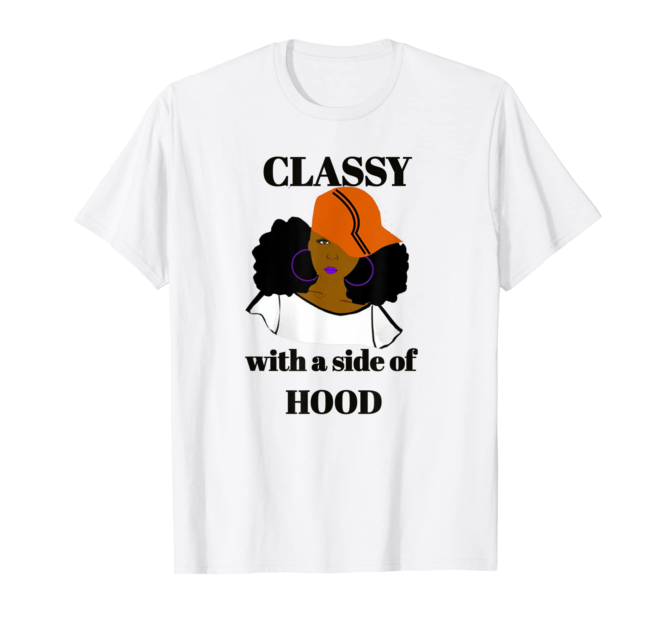 TKM BeautyClassy with a Side of Hood Afrocentric T-Shirt T-Shirt