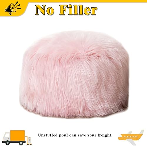 Miniatura 103 de Asuprui Puf otomano de relleno, puf de suelo, reposapiés redondo de 20 x 12 pulgadas, puf de piso, silla plegable de almacenamiento para sala de Puf