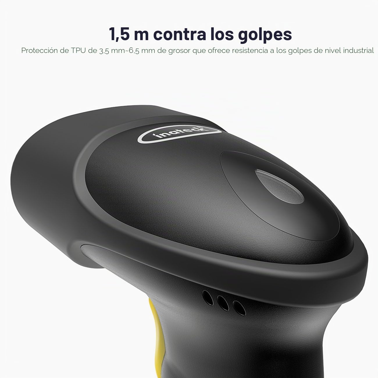 Inateck 2D QR Lector para códigos de Barras inalámbrico, códigos 1D, 2D, adptador Wireless, para POS, Compatible con Bluetooth y 2.4Ghz, BCST-50
