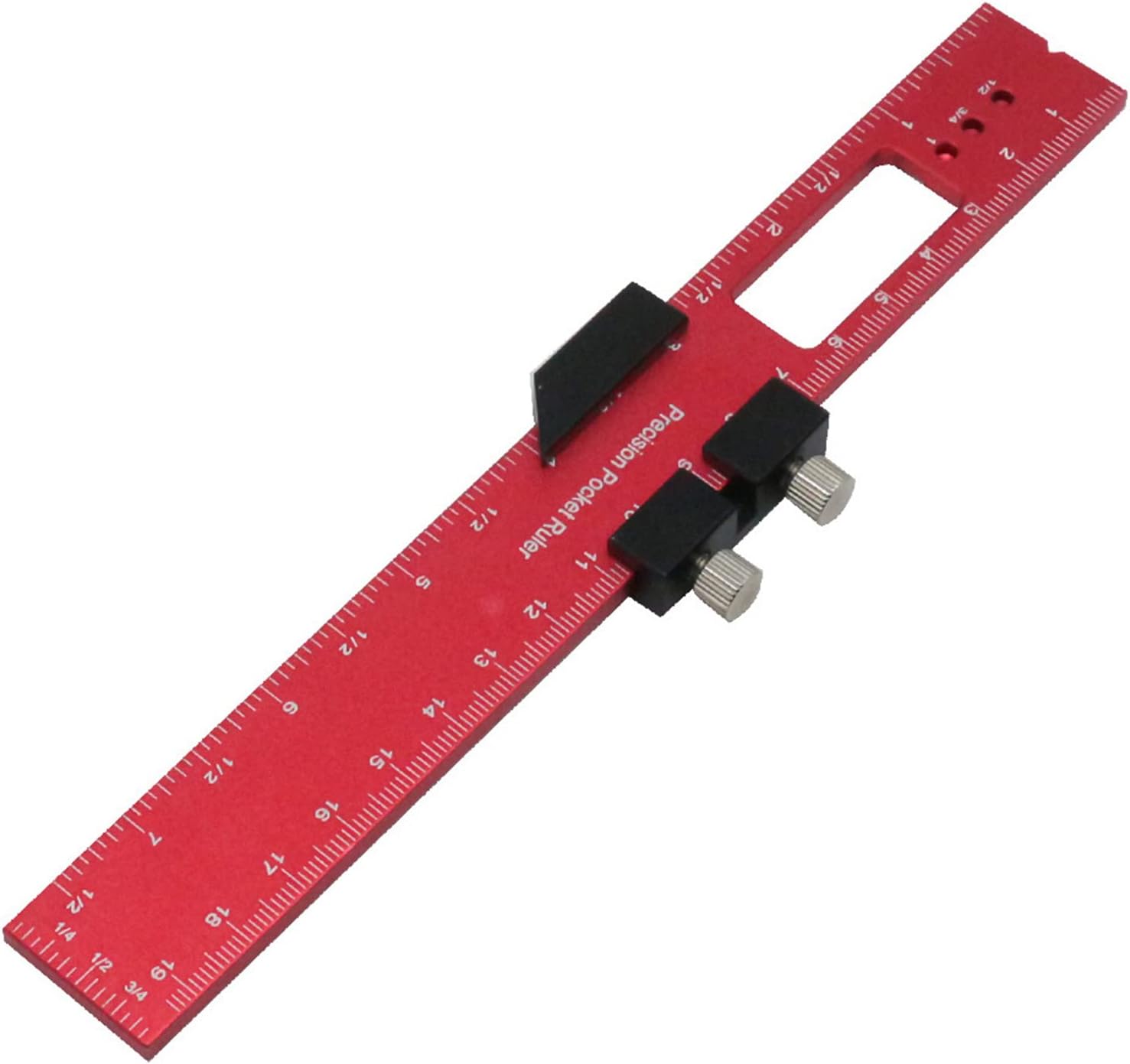 Metric Pocket Ruler QIXIAMO Woodworking Ruler Pocket Ruler Metal Slide Rule Inch & Metric T ...