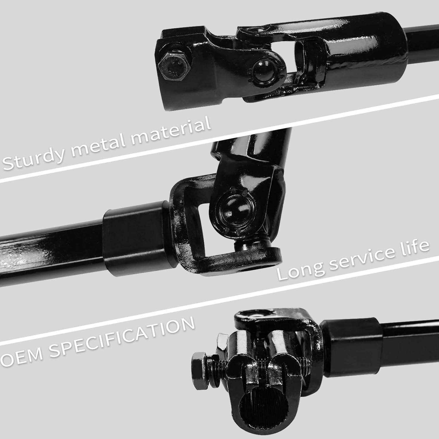 POWERGEAR Steering Shaft Steering Column Intermediate Shaft fit for 1976-1986 Jeep CJ5 CJ7 5354934HD