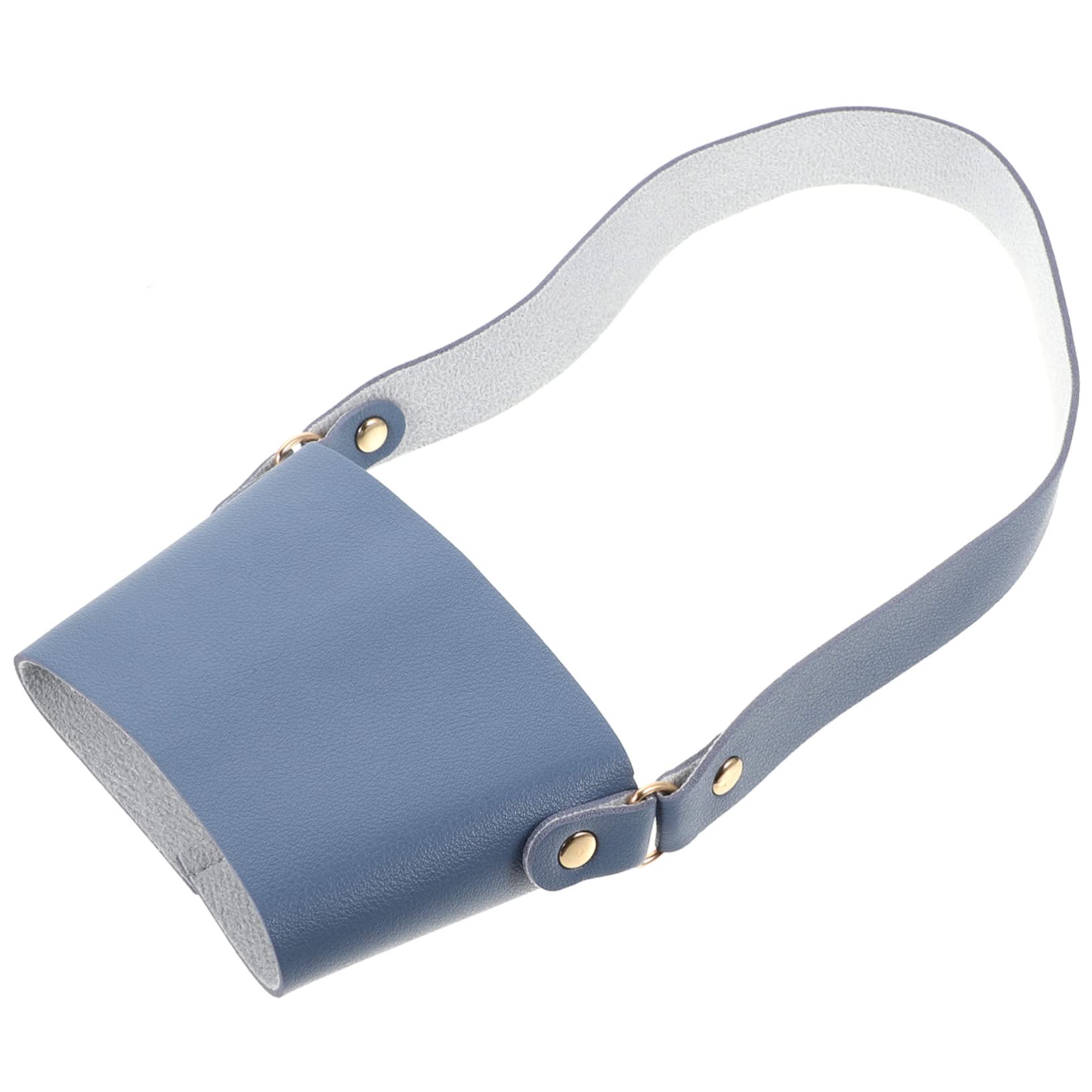 MAGICLULU 5piezas Funda De Cuero Pu Para Tazas De Café Portavasos Portátil Con Asa Para Bebidas Soporte De Transporte Ligero y Resistente Al Desgaste Para Uso Diario y Festividades