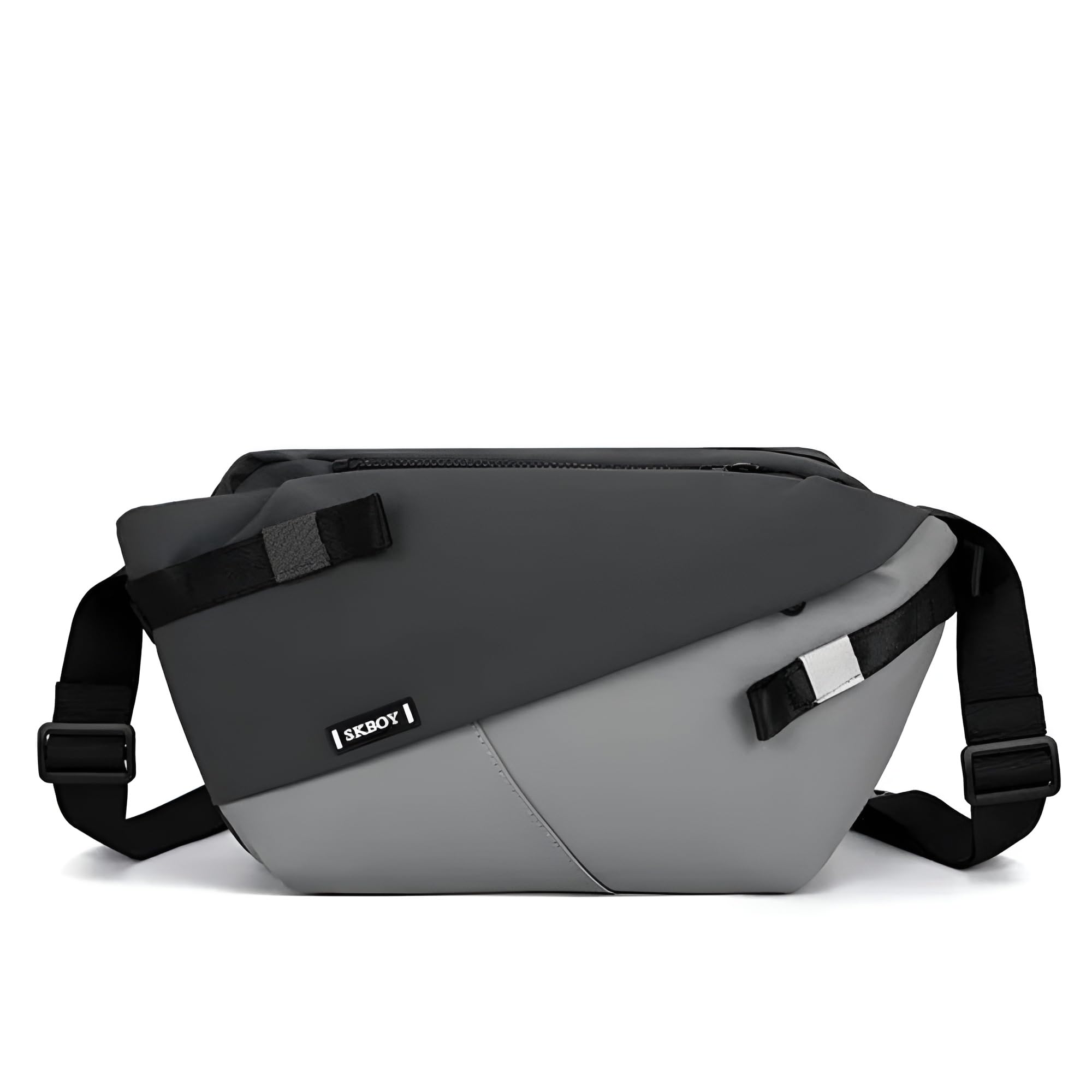 shoulder cross body bag | urban flim coating mens messenger bags | outdoor chest pack multi compartment bag convenient and light for travel 14inch (1pcs)