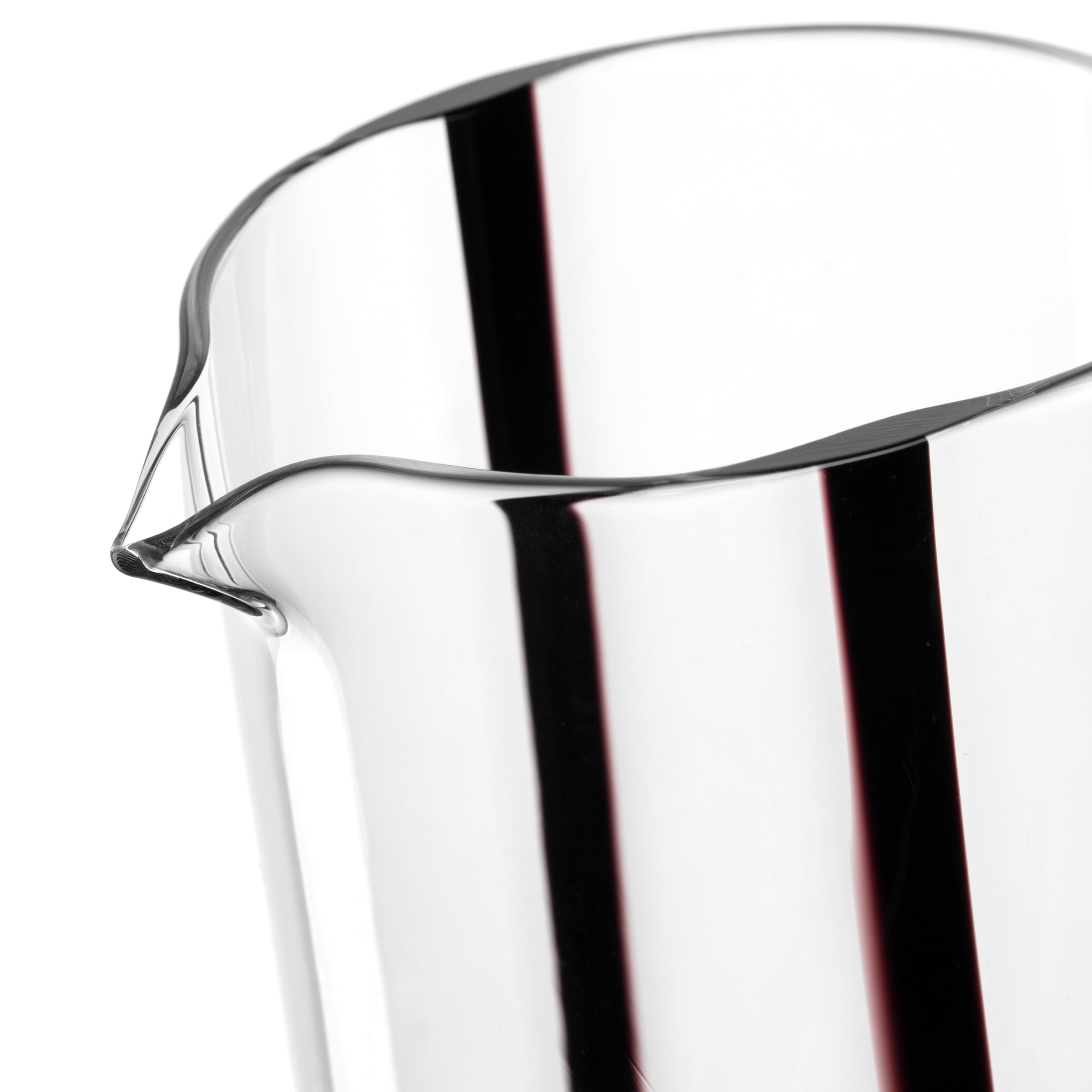 LEONARDO HOME BANDA NERA Jarra • 1 pieza • Jarra versátil • Cristal hecho a mano • Ideal para agua y zumo • Con boquilla • Elegante jarra de mesa • Diseño moderno • Altura 25 cm • Negro • 055292