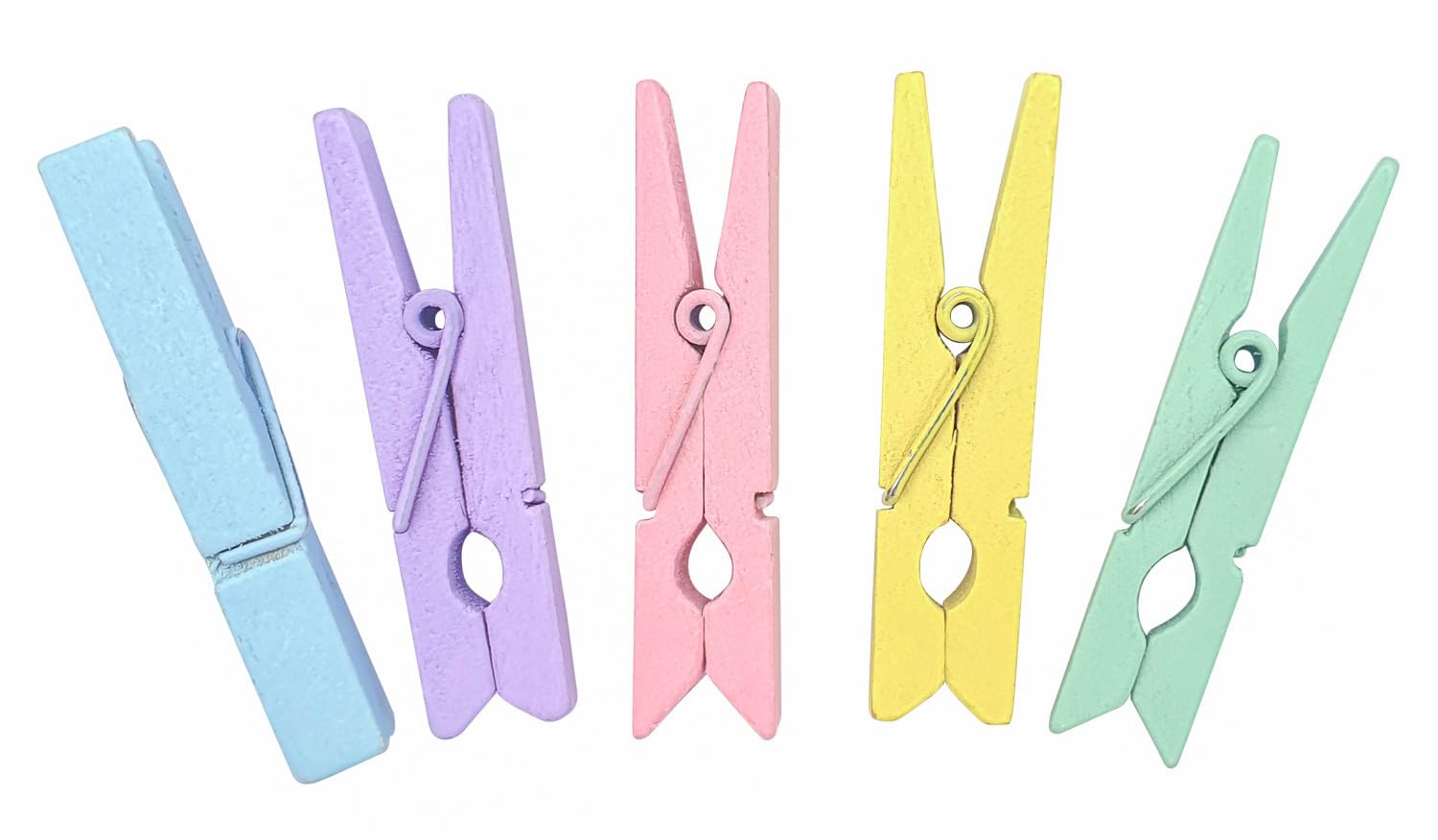 Wooden Clothes Pegs Pastel Colours 2.5 cm 50 p