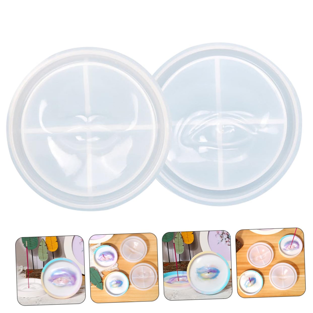 Angoily 2 Ensembles Moule En Croix Moules À Bijoux Époxy Collier