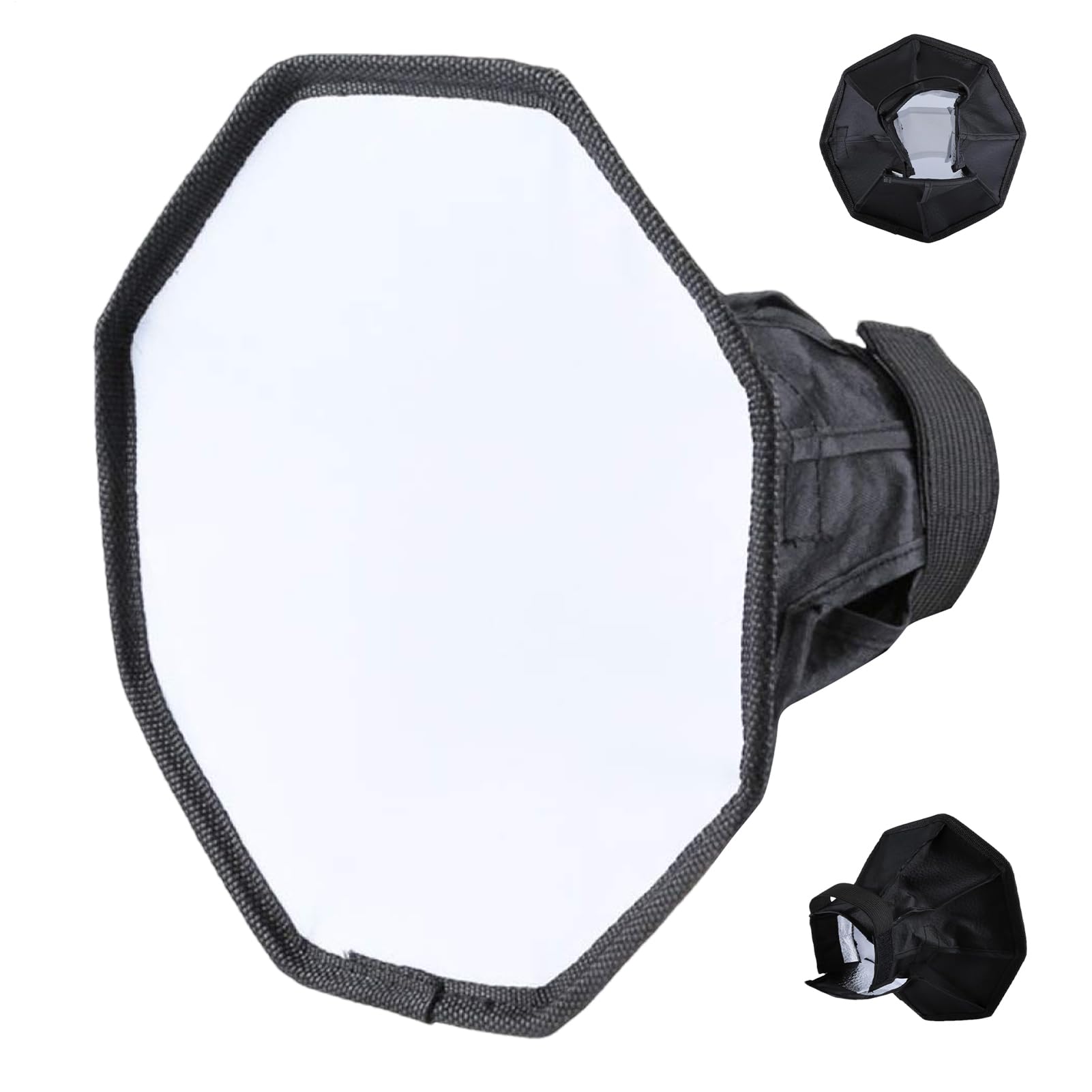 Dyfuzor lampy błyskowej do lampy błyskowej – miękki modyfikator światła do fotografii, przenośny materiał silikonowy ze składaną konstrukcją, równomierne rozproszenie światła, redukuje ostre cienie