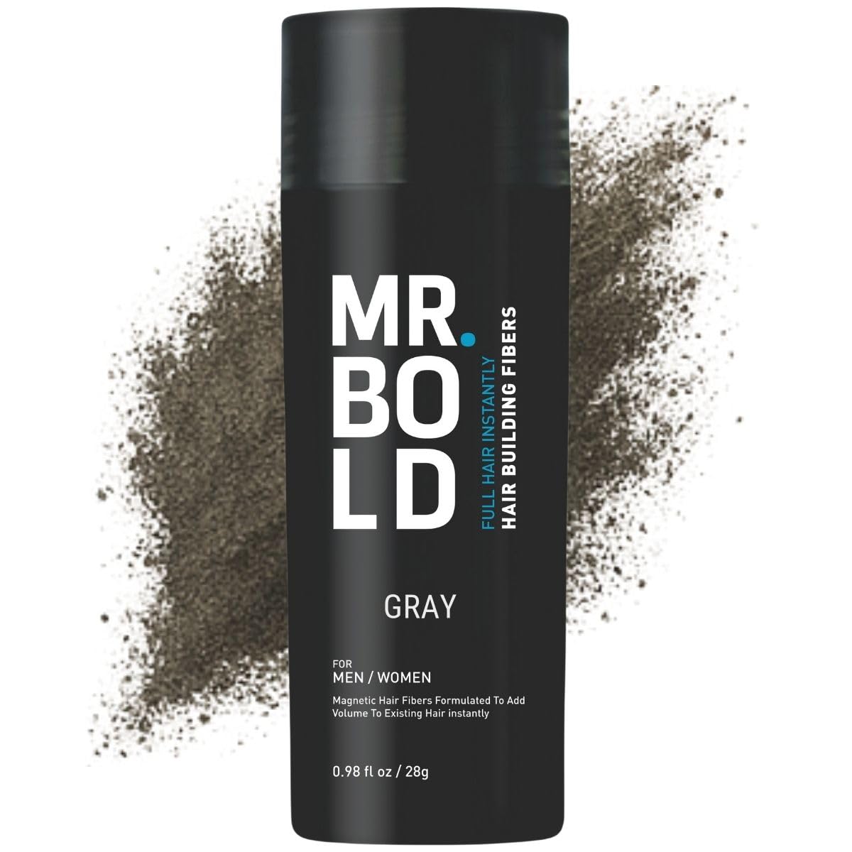Hair Fibres GREY for Thinning Hair Natural Keratin Hair Fibres for men & Women for Instant Result Concealer for Thicker Fuller Hair