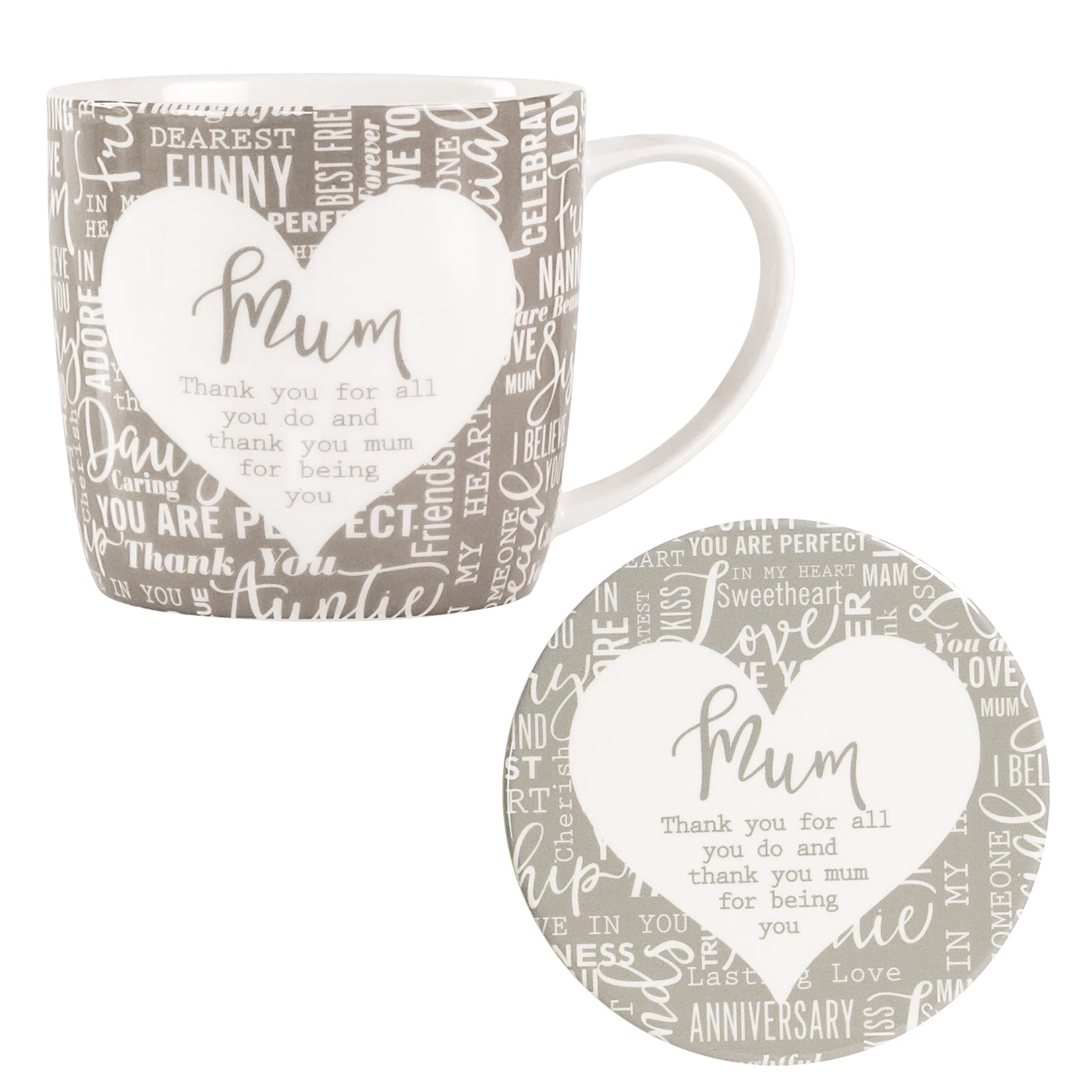 Said With Sentiment Blue 7153 Mum Mug & Coaster Set