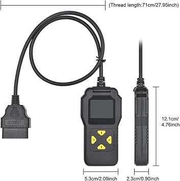 Diagnostic Tool, Scan Reader, Professional Car Code Reader, Check Engine Diagnostic Tool, Vehicle Diagnostic Automotive Diagnostic Scanner Enhances Efficiency Easy to Use Adds Convenience Versatile