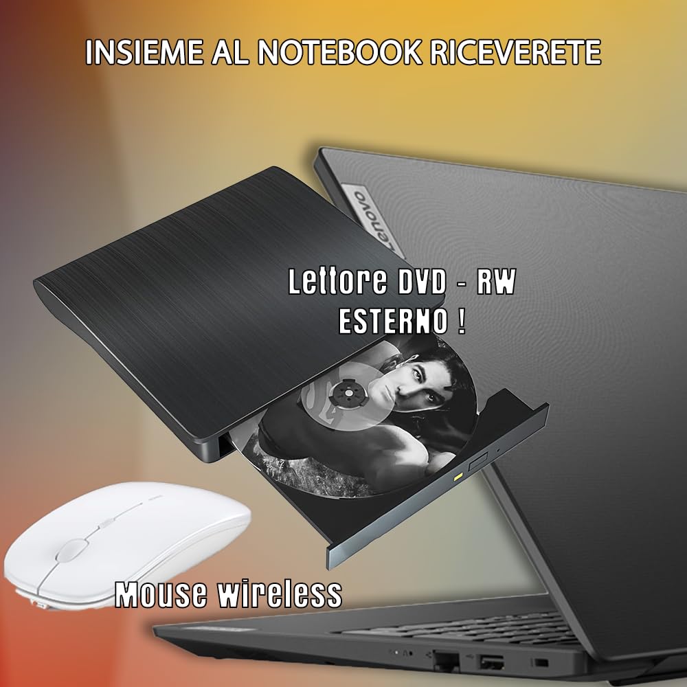 Lenovo Notebook nuovo • Ram 16gb • cpu Intel N4500 • Monitor 15.6" Full HD • ssd 756 (256SSD + 512HDD) • Ingresso lan, hdmi, USB • Sistema operativo win 11 PRO e Office 365• LETTORE DVD-RW ESTERNO