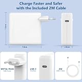 LTBSTOYE Chargeur 100 W Compatible avec Mac Book Air 13/15 Pouces, Pro 14/13/12 Pouces 2022-2018, iPad Pro, Compatible avec Lenovo, HP, Samsung, Dell, ASUS et Tous Les appareils USB-C - 2