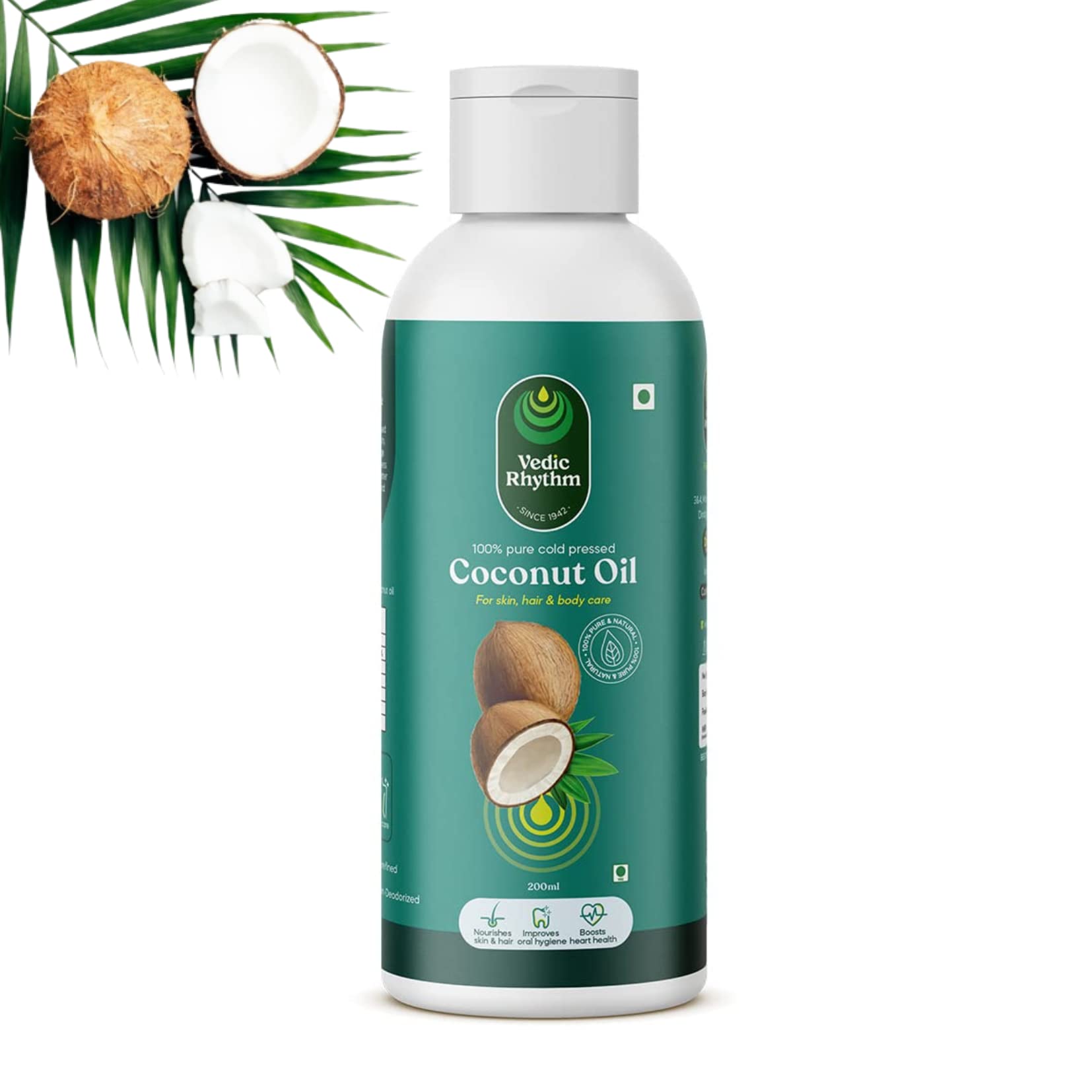 See full amazon price history chart for Vedic Rhythm Virgin Coconut Oil 200ml | Pure coconut oil | Cold-Pressed | Vedic Rhythm Virgin Coconut Oil 200ml | Pure coconut oil | Cold-Pressed | (B09G1DSDCC) Amazon Price History, Amazon Price Tracker