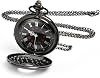 Vicloon Modern Quartz Pocket Watch with Chain - Roman Numerals Stylish Design for Birthday, Anniversary, Christmas, Father's Day