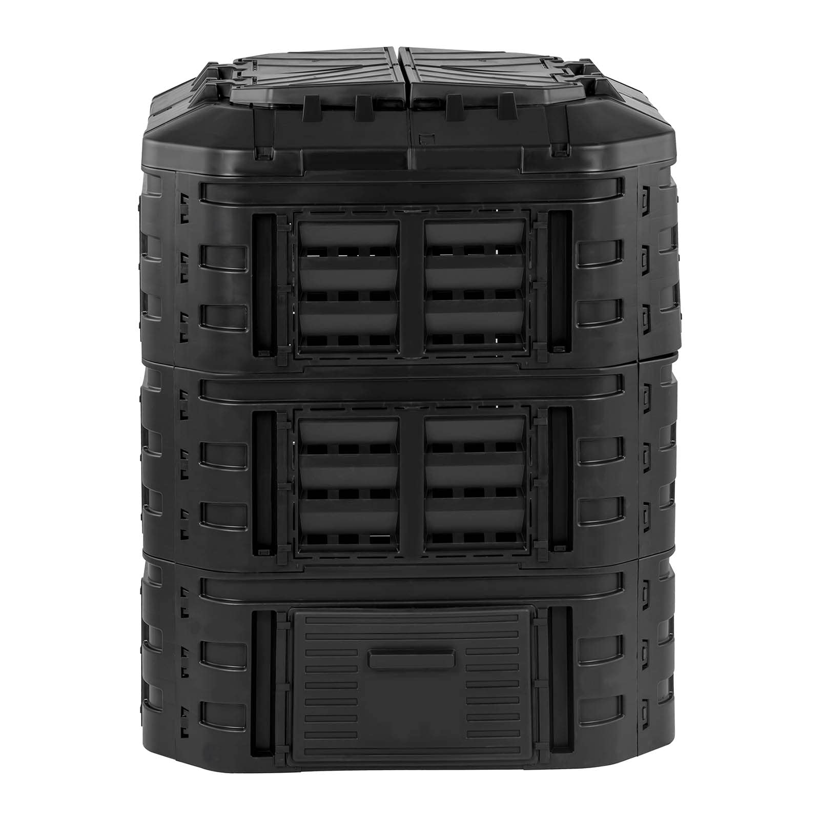 Compostiera da Giardino Composter per Giardinaggio HT-COMP-860 (860 l, Ancoraggio 11 cm, Polipropilene)