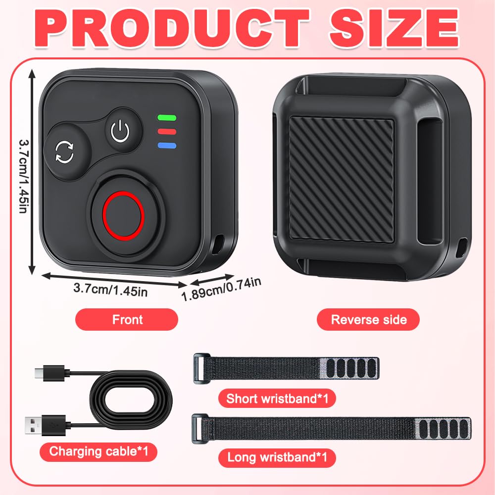 Bluetooth Fernbedienung für Insta360 X5/X4/X3/Ace Pro 2/Ace Pro/GO3S/GO3/GoPro Hero 13/12/11/IOS/Android Phones, Afenau 96H Ausdauer Fernbedienung Wasserdicht, 50M Reichweite Bluetooth-Fernbedienung