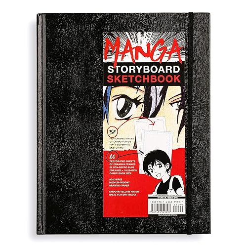 Manga Storyboard Sketchbook: A Comic Book Sketchbook with Storyboard Layout Grids, Acid-Free Medium-Weight Drawing Comic Book Paper - Image 5