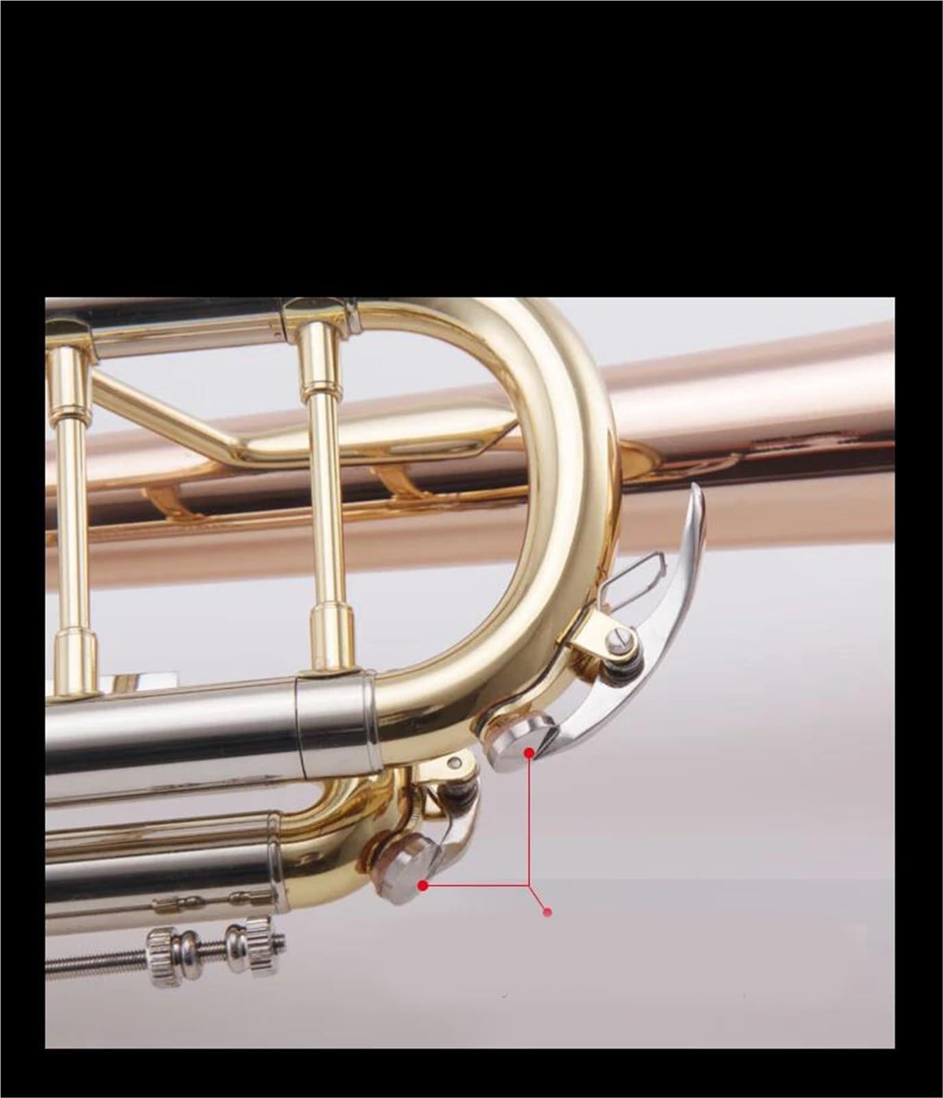 Zestaw instrumentów dętych blaszanych trąbka Trąbka Bb Złoty Mosiężny Bas