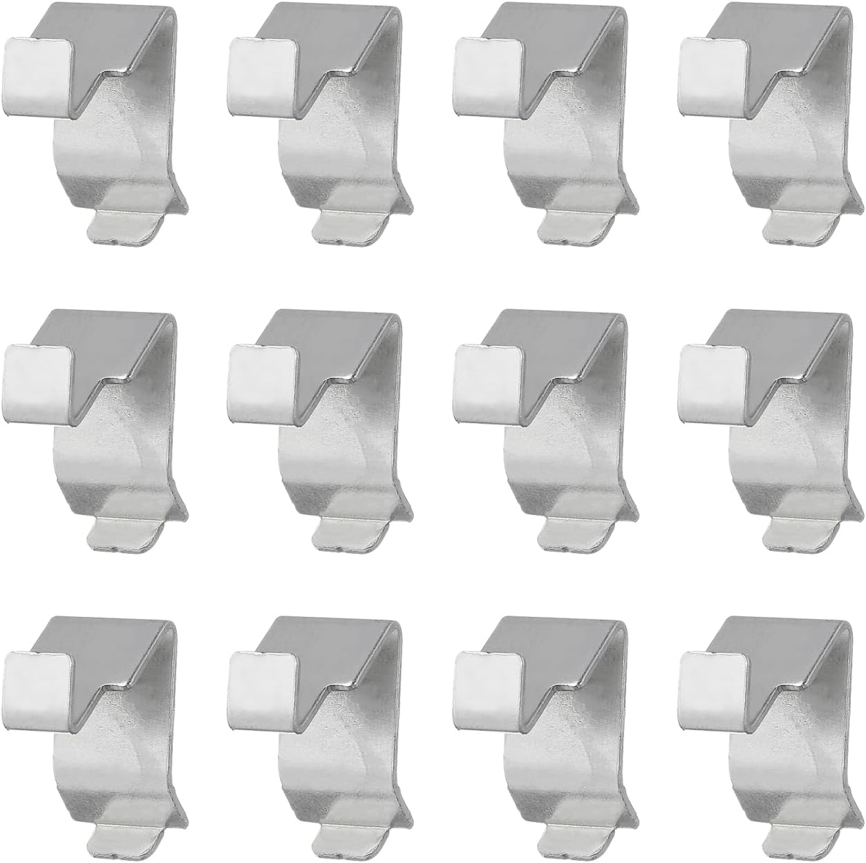 jojofuny Cabinet Shelf Clips 12Pcs Heavy Duty Metal Shelf Supports Adjustable Brackets for File Cabinets Bookcases Kitchen Storage Organization