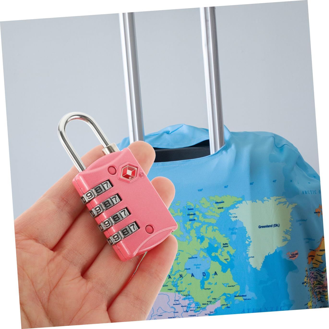 OSALADI 3 Pz Blocco Password Esterno Valigia Da Trasporto Nera Bagaglio Serratura Della Valigia Valigie Organizer Per Bagagli Da Viaggio Viaggiare Organizzatore Rosa Chiusura Doganale