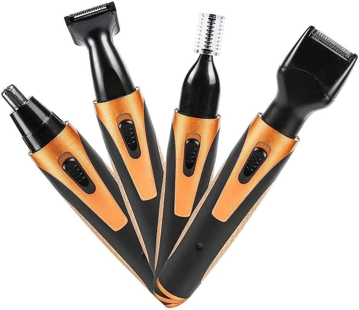 WEedsy 4 in 1 Painless Eyebrow & Facial Hair Trimmer for Men & Women, Electric, bathrooms, Travel Camping
