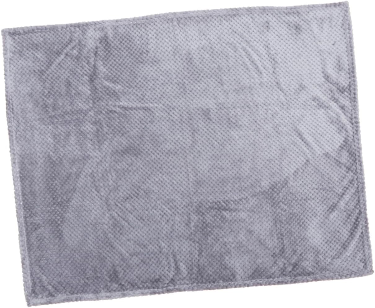 MERRYHAPY Eco-Friendly Pet Bed Cover Lightweight Dog Blanket Fleece Lining Pet Mat for Car Couch Machine Washable Grey